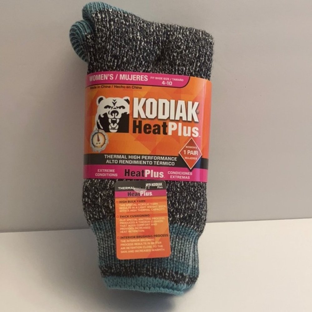 Kodiak Heat Plus Women's Socks Light Blue Warm Winter